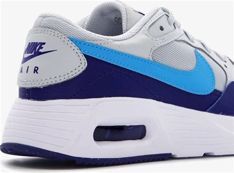 nike air max blauw stof witte zool inkijk achterkant|Nike .